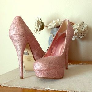 Pink Sparkle Stilletos